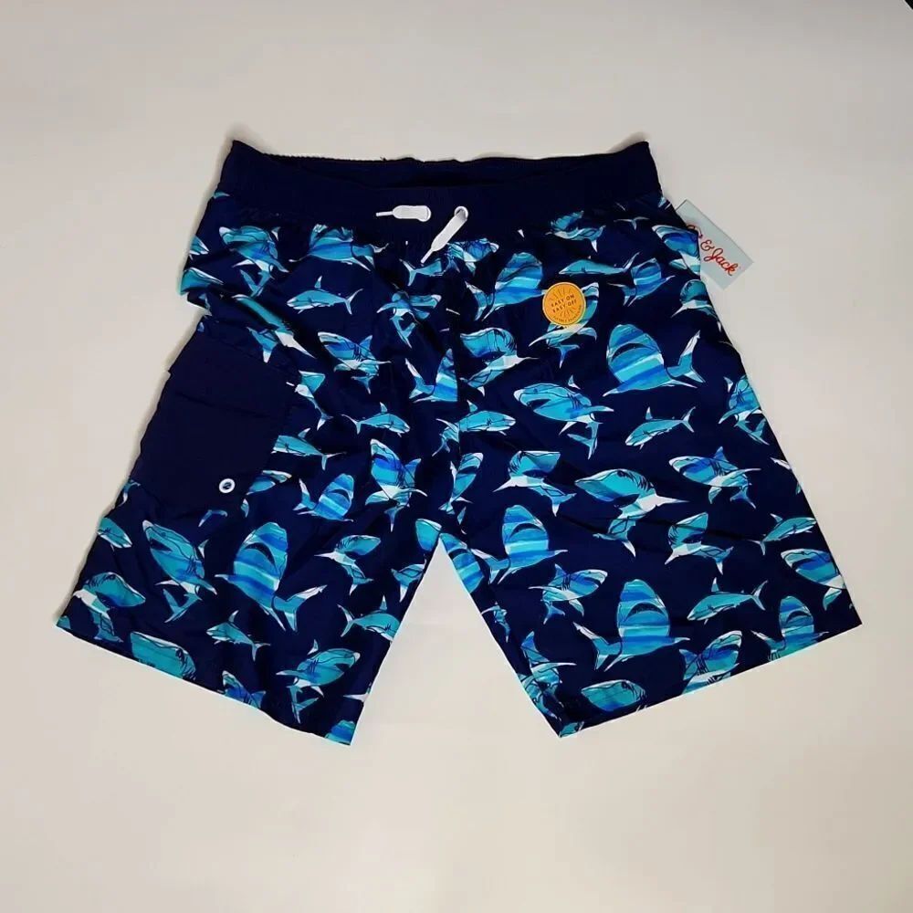 Cat & JackโLarge Husky Shark Swim Trunks
